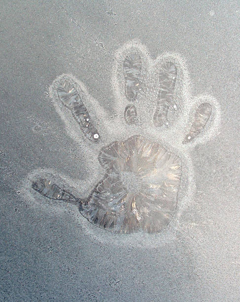Cтоковое фото Морозный Рука принтом
