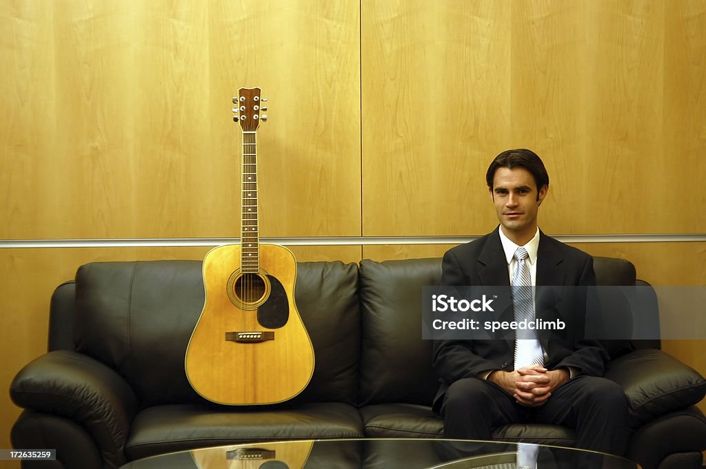 Rendezvous mit Unbekannten oder das Interview v4 - Lizenzfrei Gitarre Stock-Foto