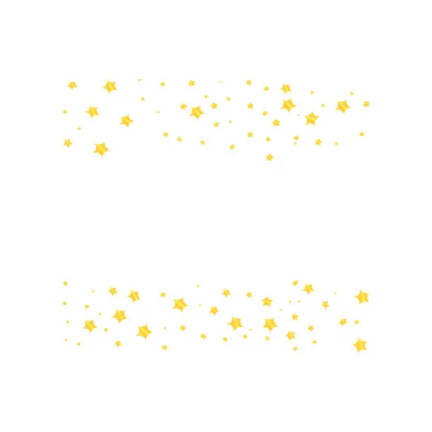 Vector illustration of set of golden twinkle stars background vector illustration.