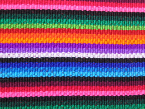 Close-up of Mexican textile