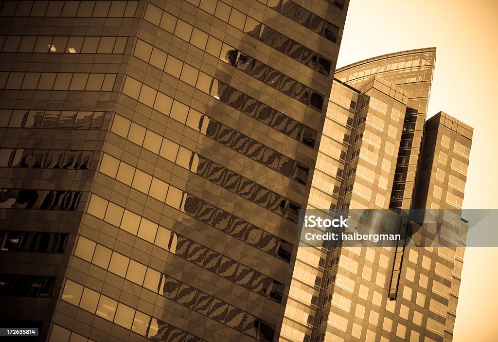 Zwei Glas Wolkenkratzer - Lizenzfrei Architektur Stock-Foto