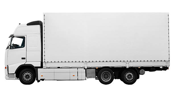 Seventeen ton curtain sider truck. Ready for branding up. Path includes transparancy in windscreen so you can put it on any background.