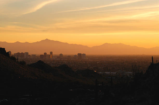istock Desert City Sunset 172636926