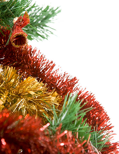 クリスマスツリーのオーナメントは、白で分離 - masc ストックフォトと画像