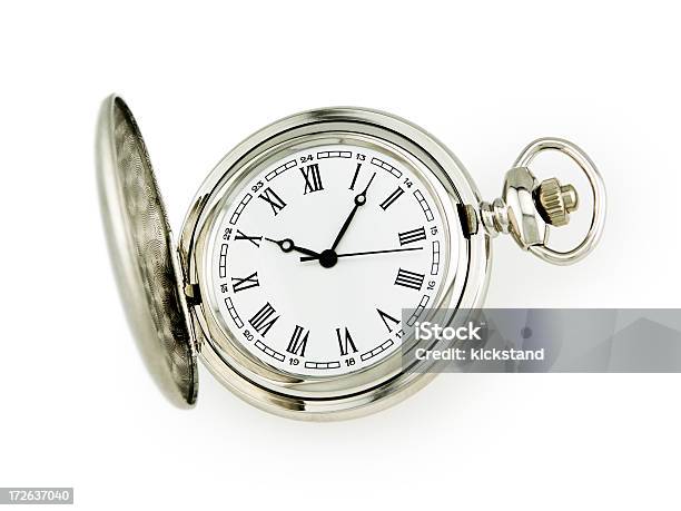 Reloj De Bolsillo Con Trazado De Recorte Foto de stock y más banco de imágenes de Reloj de bolsillo - Reloj de bolsillo, Anticuado, Antigualla
