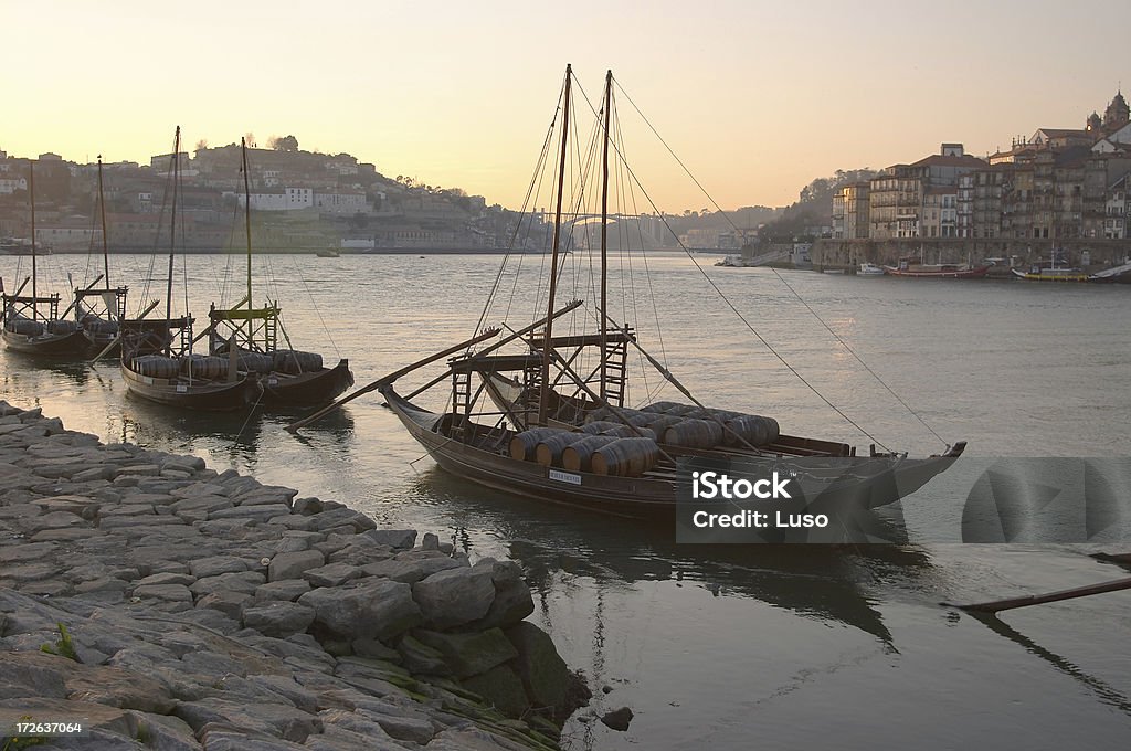 Oporto, Portugal - Lizenzfrei Barca Rabelo Stock-Foto