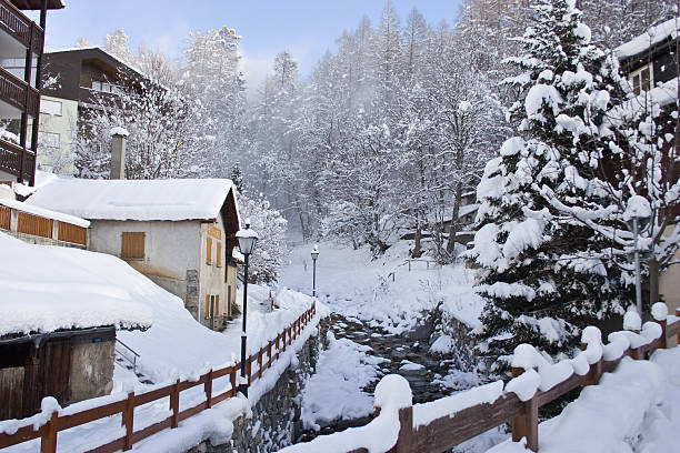país das maravilhas do inverno - swisse imagens e fotografias de stock