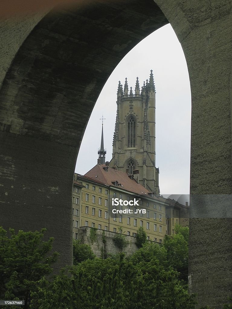 Friburg cathedral (couleur - Photo de Arbre libre de droits