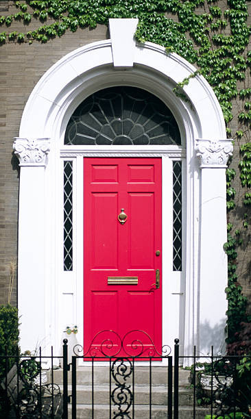 Red Door stock photo
