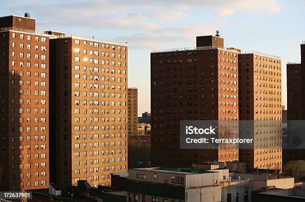 Public Housing Blocks Stock Photo - Download Image Now - Public Housing, Harlem, New York City