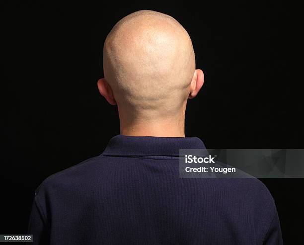 The Man With A Bald Head Stock Photo - Download Image Now - Adult, Adults Only, Back