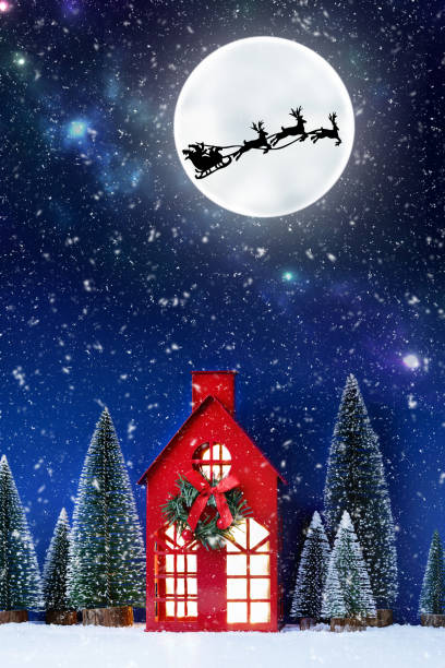 istock Creative Christmas composition with Santa Clause. Christmas background. 1726386795