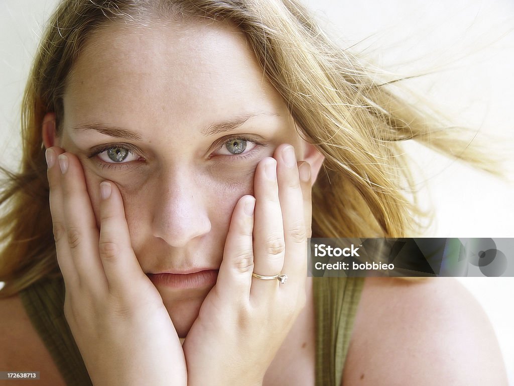 youthful portrait of a young woman Adult Stock Photo