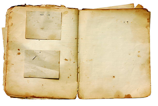 istock Decayed Scrapbook with Paper Pieces attached by Rusted Straight 172638845
