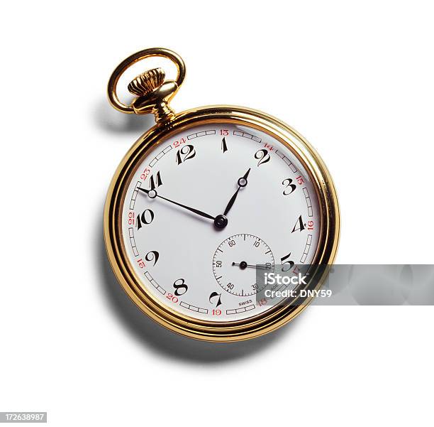 Antique Pocket Watch Stock Photo - Download Image Now - Pocket Watch, Gold Colored, Watch - Timepiece