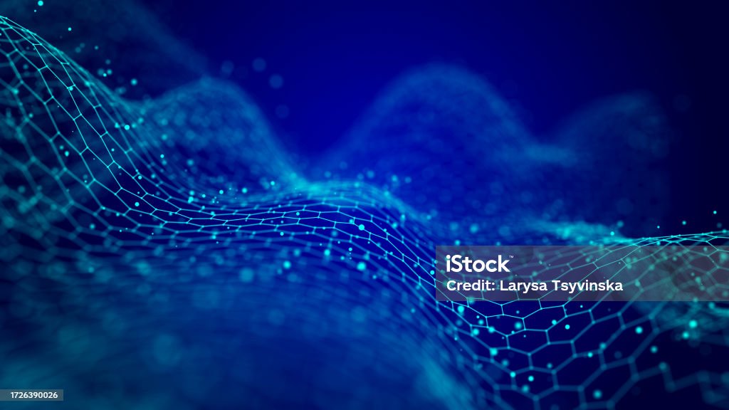 Network Wave Background Abstract Digital Wave Digital Network Background 3d Rendering Stock ...