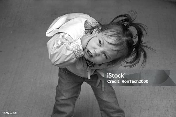 Cute Kid Terrible Twos Bampw Stock Photo - Download Image Now - Tantrum, Anger, Asian and Indian Ethnicities