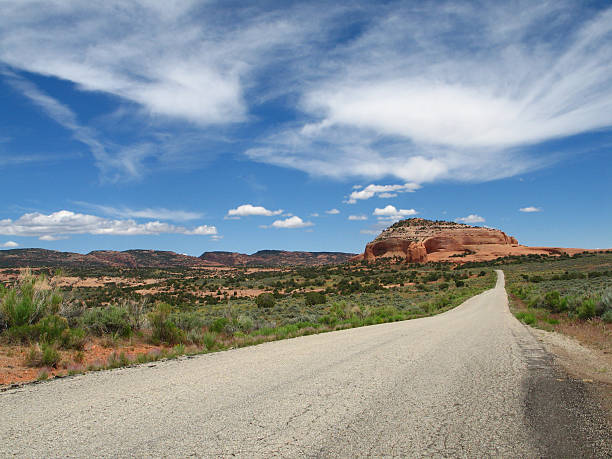istock Utah Red-rock Landscape: Desert Road and Dramatic Sky 172639410
