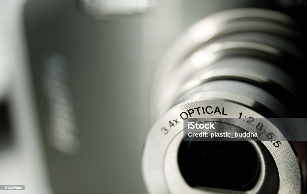 digital camera lens optical part of a digital camera Aperture Stock Photo