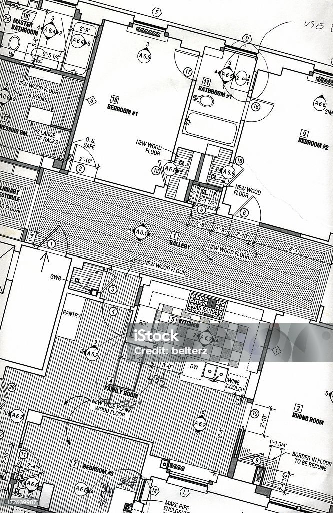 apartment floorplan blueprint/floorplan of an apartment Apartment Stock Photo