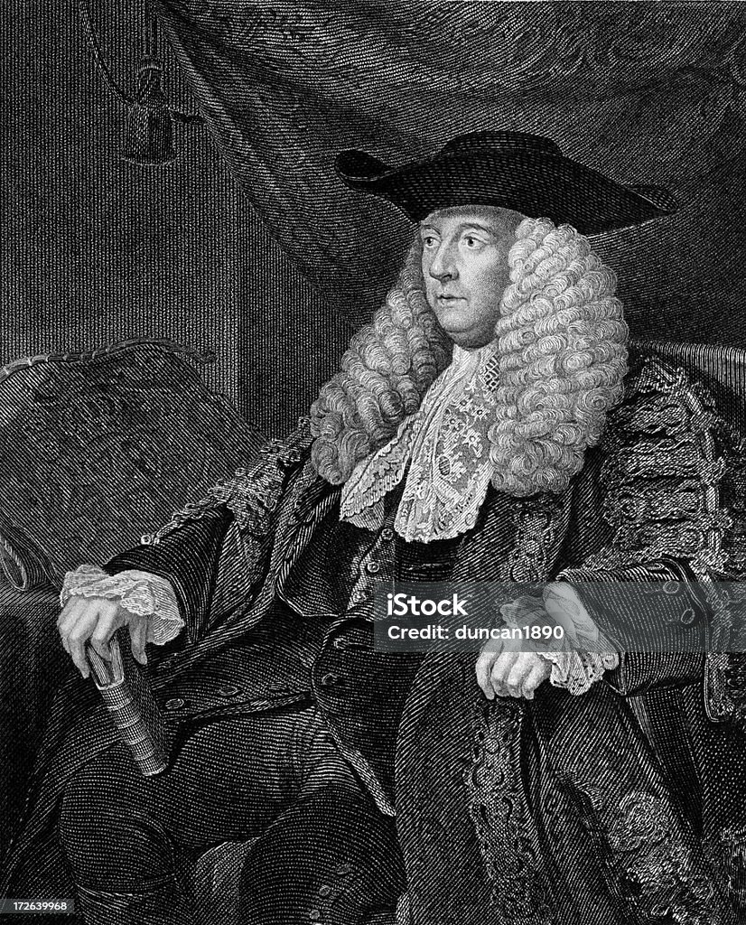 Charles Pratt, 1° Conde de Camden - Royalty-free Juiz Ilustração de stock