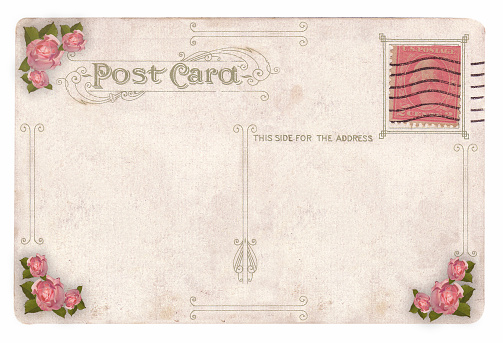 Victorian vintage postcard with rose embellishments.See all of my aArtistic and Abstract Backgroundai images: