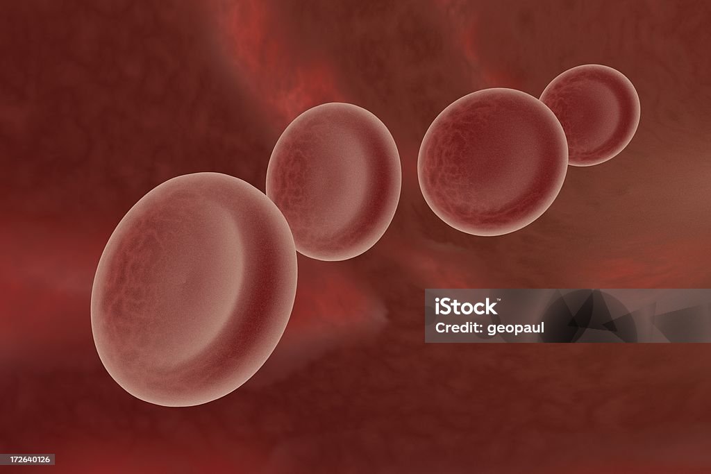レッドの血液細胞 - 鉄のロイヤリティフリーストックフォト
