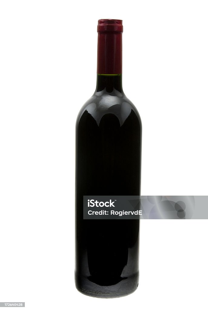 Bottiglia di vino rosso - Foto stock royalty-free di Alchol