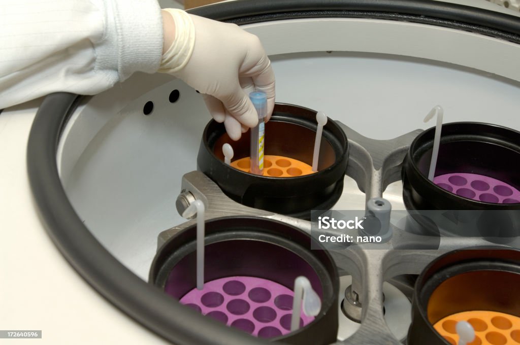 centrifuge Centrifuge used in diagnostic lab work such as blood testing.Related diagnostic hospital lab imagery. Laboratory Stock Photo