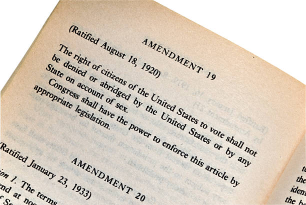 la constitution de l'amendement 19-série - 19th photos et images de collection