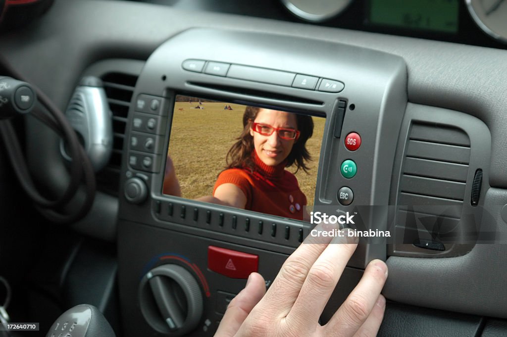 videocall aus dem Auto - Lizenzfrei GPS Stock-Foto
