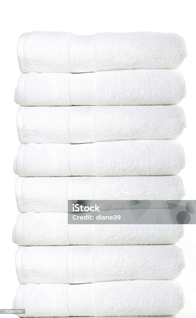 Schlichte, weiße Handtücher - Lizenzfrei Handtuch Stock-Foto