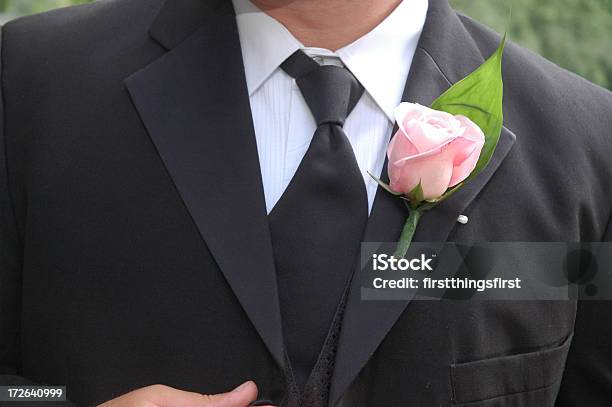 Boutonniere2 검은색에 대한 스톡 사진 및 기타 이미지 - 검은색, 결혼식, 꽃-식물