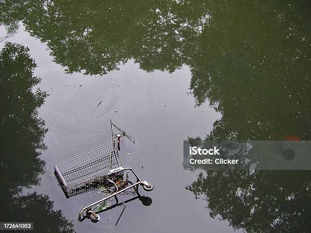 Inquinamento Atmosferico - Fotografie stock e altre immagini di Carrello della spesa - Carrello della spesa, Spazzatura, Abbandonato