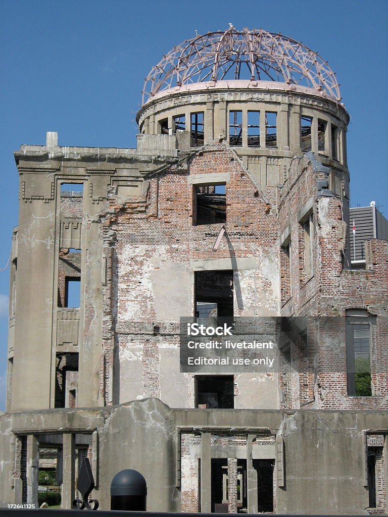 Hiroshima A-Bomb cupola memorial in Giappone - Foto stock royalty-free di Bomba atomica