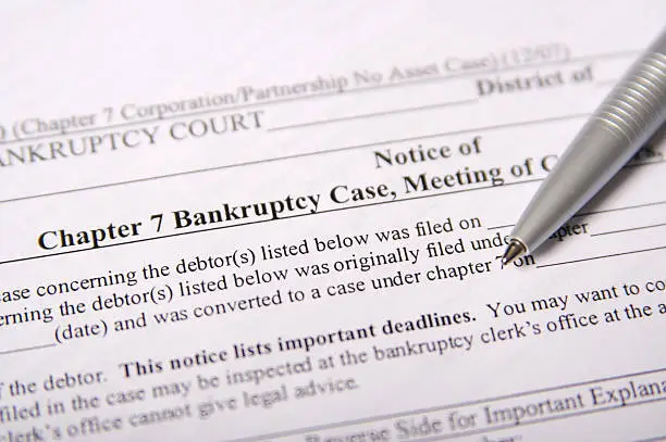 United States legal documents focused on Chapter 7 Bankruptcy. 