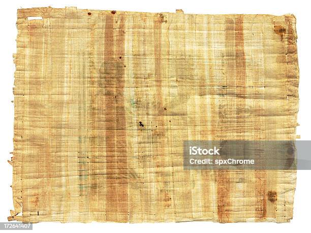 1900s Egyptian Papyrus Paper Stock Photo - Download Image Now - Art And Craft, Beige, Blank