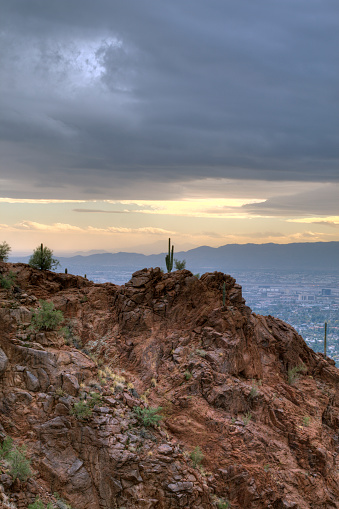 Sunset over Phoenix taken from Camelback.