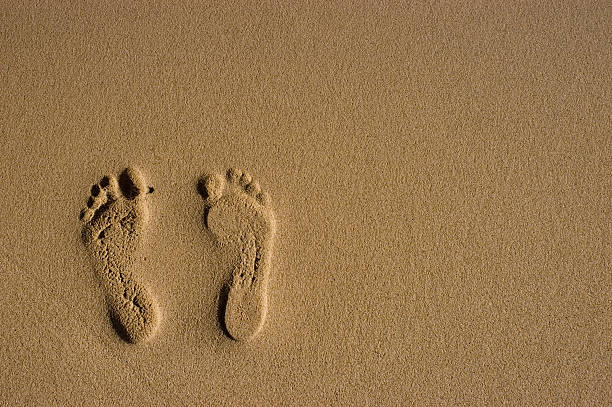 Footprints stock photo