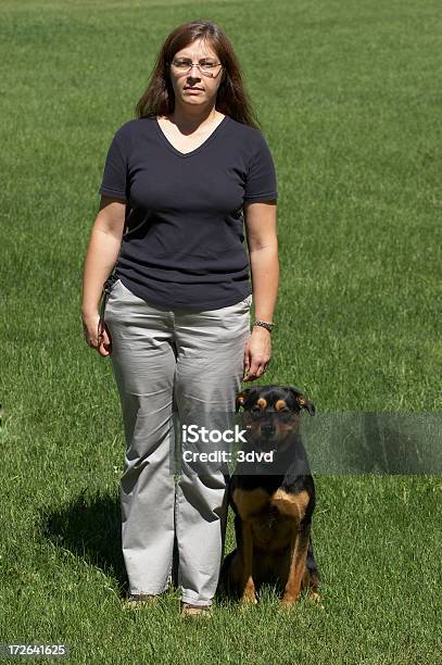 At The Heal Sitting Stock Photo - Download Image Now - Adult, Animal, Animal Trainer