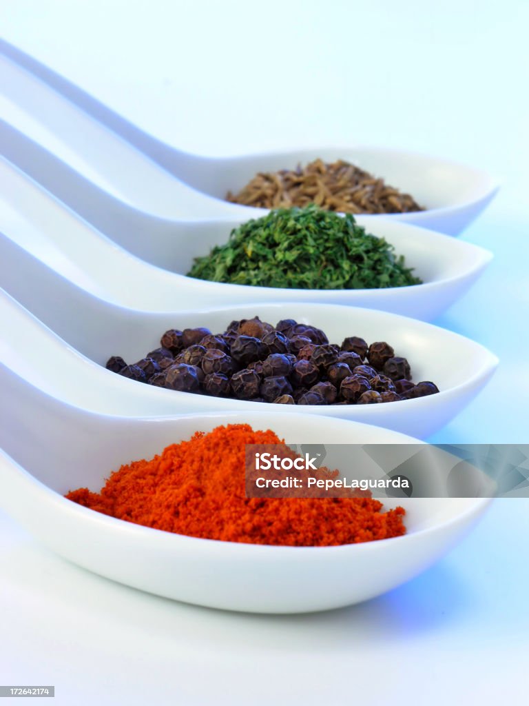 Spice spoons - Foto stock royalty-free di Alimenti secchi