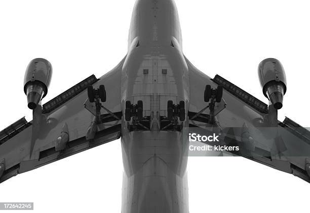 Airplane From Below Stock Photo - Download Image Now - Airplane, Below, Commercial Airplane