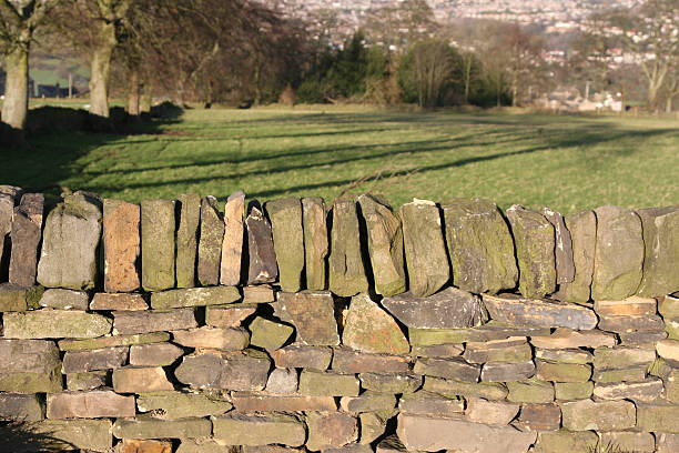 istock field and wall, greenbelt land near Sheffield 172642344