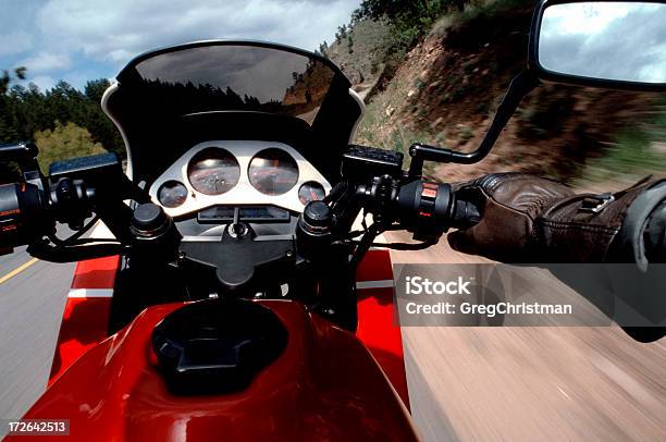 Motorrad Fahrt Stockfoto und mehr Bilder von Berg - Berg, Bewegung, Bewegungsunschärfe