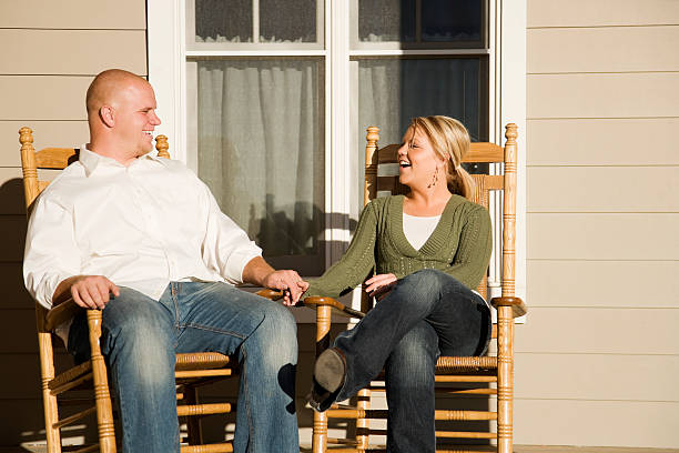 istock Young Couple Enjoying a Sunny Day at Home 172642560