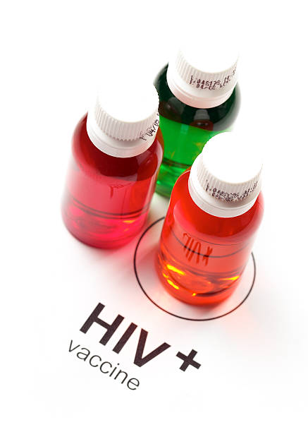 vaccino anti-hiv - hiv aids vaccination azt foto e immagini stock