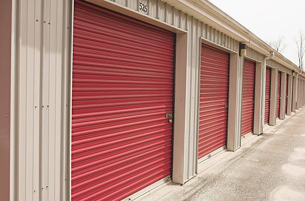 istock A row of storage units with red doors 172643199