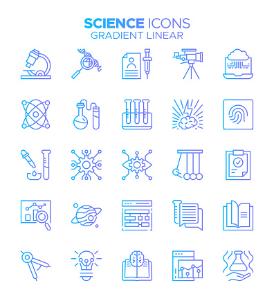 Enhance your scientific projects with this 'Unveiling Knowledge' Science Icon Set, featuring 25 meticulously designed icons. Perfect for educators, researchers, and science enthusiasts, this collection includes icons representing atoms, lab equipment, formulas, and more. Elevate your visuals and effectively convey the world of science with this carefully curated set of icons.