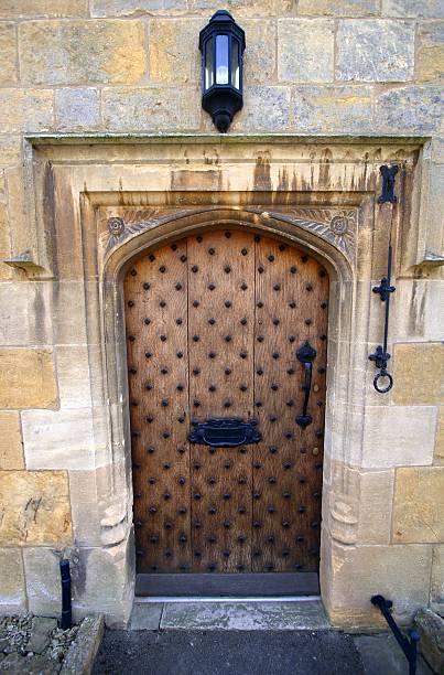 istock Strong wooden door 172644085