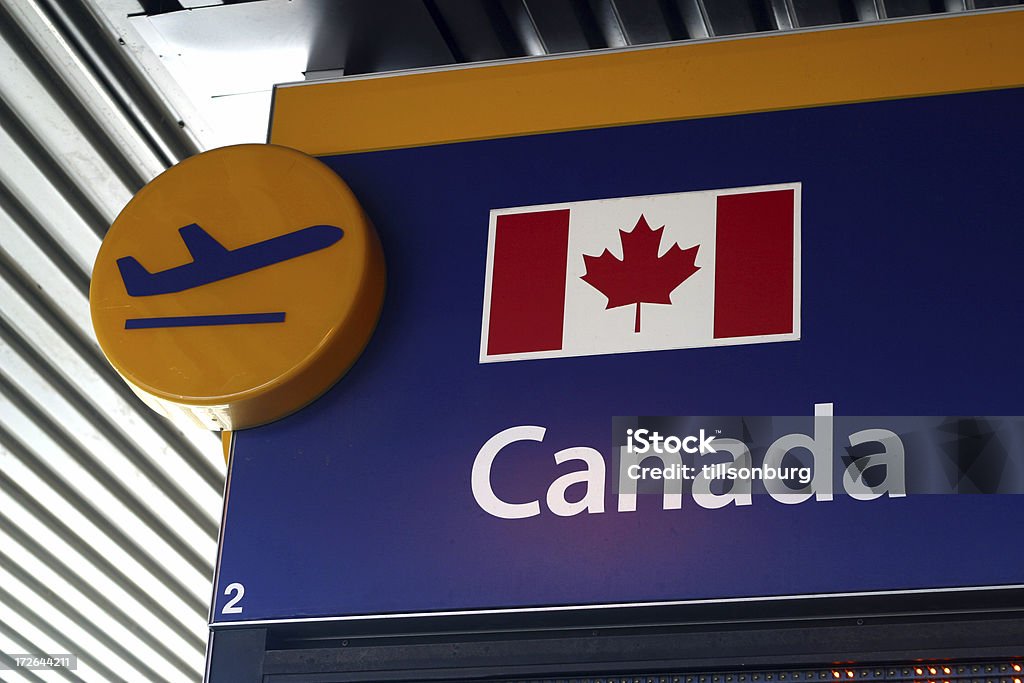 Flughafen Abreise-Kanada - Lizenzfrei Kanada Stock-Foto